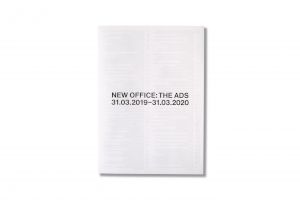 <p>Florence Jung, New Office: The Ads 31.03.2019 - 31.03.2020, JBE Books, Paris, 2020</p>