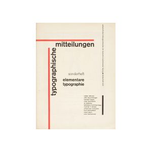 © Couverture et double page de « Elementare Typographie », numéro spécial conçu par Jan Tschichold, Typographische Mitteilungen, octobre 1925.