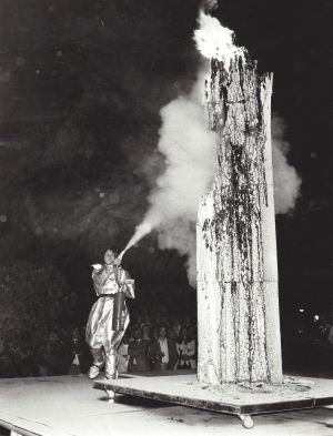 Ingeborg Lüscher, Feueraktion, 1971 © Hans Nolte