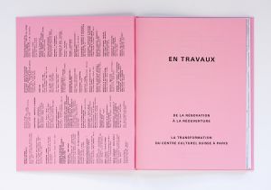 En travaux édité par le Centre culturel suisse. Paris & la Fondation suisse pour la culture Pro Helvetia, 2026